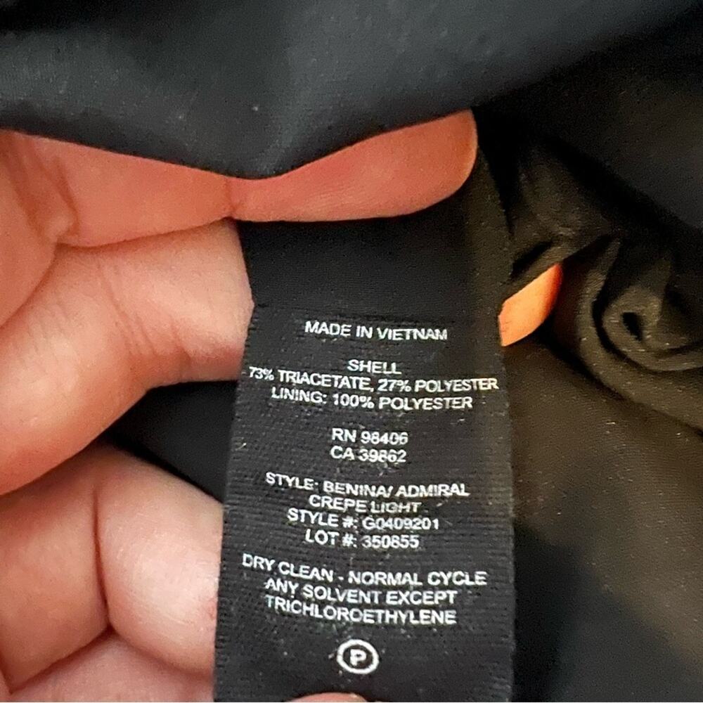 Theory Benina Admiral Crepe Wrap Romper Dress sz 4 - Picture 5 of 7